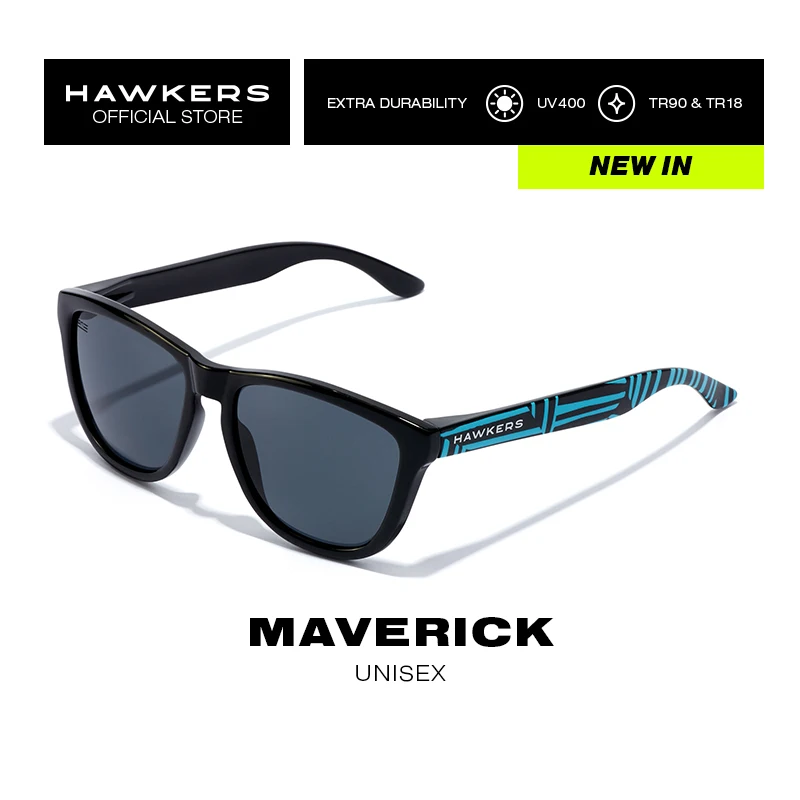 HAWKERS Gafas de sol Dark ONE MAVERICK para Hombre y Mujer, unisex. Protección UV400. Producto oficial diseñado en España