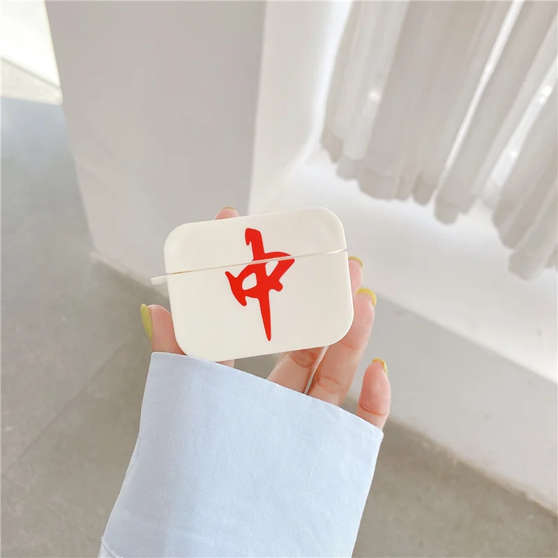 Чехол для наушников Airpods 1 2 Pro Забавный милый чехол с рисунком китайского Маджонга