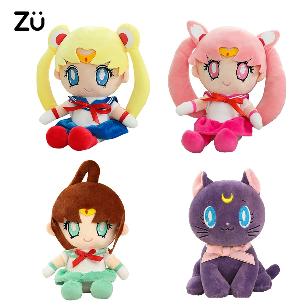 

25-60cm Cartoon Sailor Moon Tsukino Usagi Stuffed Plush Toys Japanese Anime Soft Dolls For Girl Girlfriend Birthday Christmas