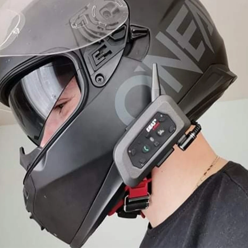 Ejeas V6 PRO Bluetooth Motorcycle Intercom Helmet Headset 6 Riders Communicator Interphone Intermunicador Gift images - 6