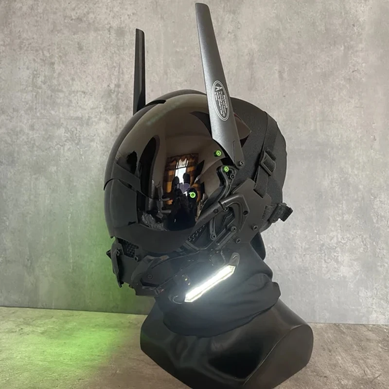 Маска CyberPunk cosplayadvancedproject Ninja светодиодная подсветильник ка для детской комнаты с