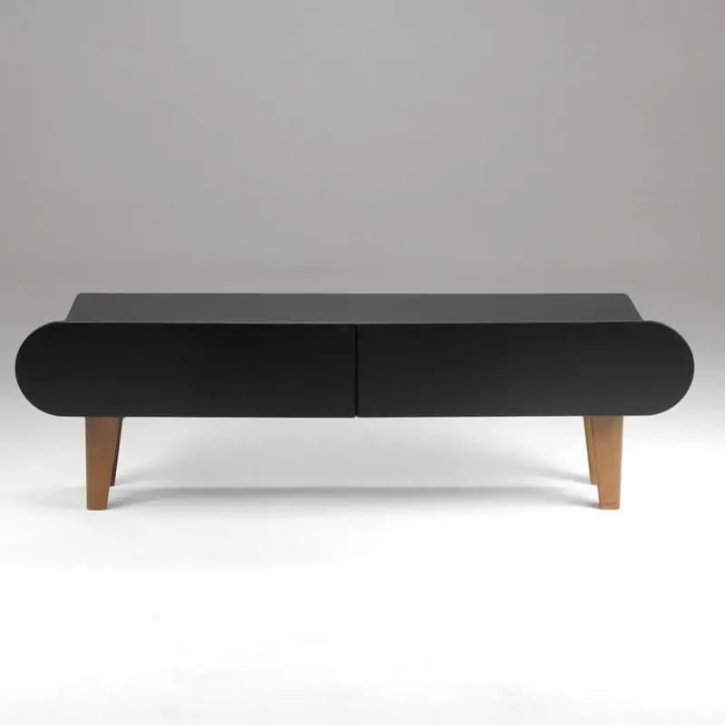 Тумба под ТВ Пандора 2 1400х340х410 Черный/Черный МДФ