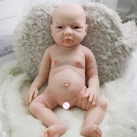 cosdoll 47cm 3kg reborn baby dolls full silicone bebe soft newbrith toys luna eyes open lovely stress reduction companion doll