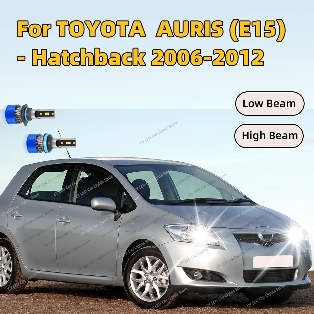 

2/4 шт. 30000LM светодиодные фары Canbus автомобильные лампы HB3 H11 для TOYOTA AURIS E15 хэтчбек 2006-2012 2007 2008 2009 2010 2011