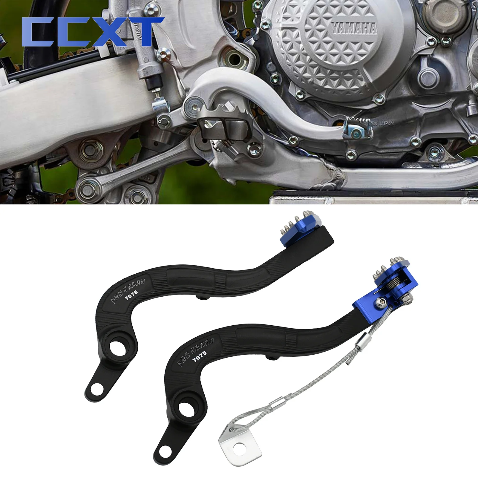 

ЧПУ кованая гибкая задняя педаль тормоза рычаг для Yamaha YZ450F YZ450FX WR450F 2010-2020 Мотоцикл Кросс запчасти