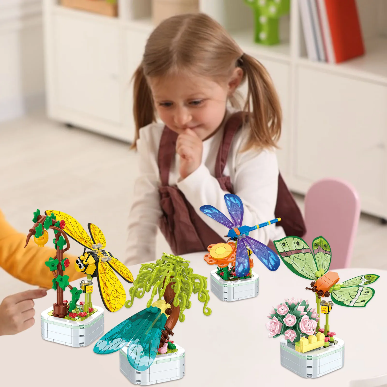 Строительные блоки для пчелиного плантатора F2 совместимые с Lego декор "Жучок"
