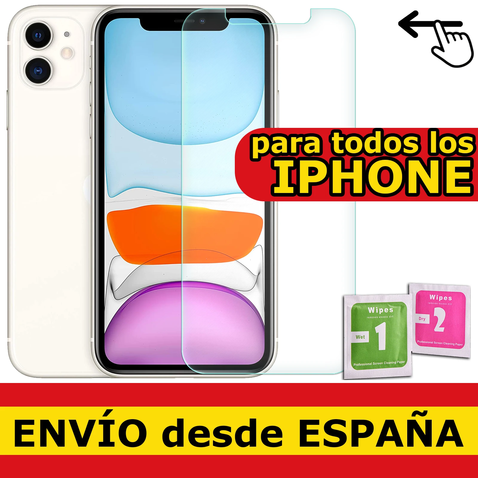 Pellicola Vetro Temperato Per Iphone 13/12/11/Xs/Xr/X/Se/8/7/6S/6/5/5S/5C/Plus/2016/2020/2022/Pro/Max/Mini Protezione Qualità Premium 9H 0.33Mm