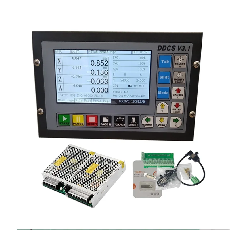 

Hot Selling 3/4 Axis Numerical Controller Kit DDCS V3.1 With Mpg Handwheel & Power Supply For Cnc Router Machine For Aluminum