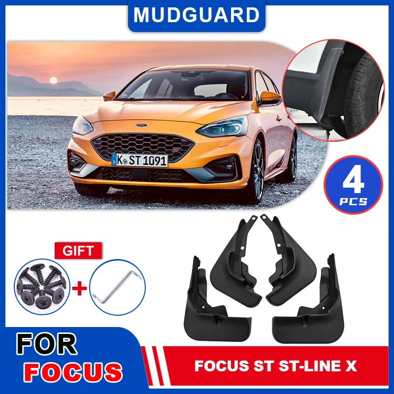 

Mudflaps Fender For Ford Focus ST ST-LINE X 2019 2020 2021 2022 Auto Mudguards Flap Splash Mud Guards Cover Wheel Accessories