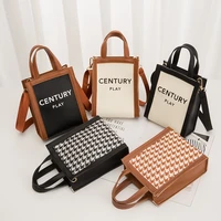 2022 new girls korean version handbag fashion retro printing single shoulder messenger trendy womens pu bag