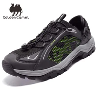 goldencamel men shoes mesh hiking shoes breathable water shoes quick dry high grip male sneakers for men beach kayaking swimming