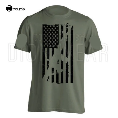 

Новинка Ar15 футболка с американским флагом M4 Мужская футболка с американским флагом