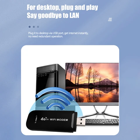 Высокоскоростной USB WiFi-маршрутизатор 150 Мбит/с со слотом для SIM-карты, карманный мобильный WiFi-адаптер для ноутбуков, Беспроводной маршрутизатор 4G