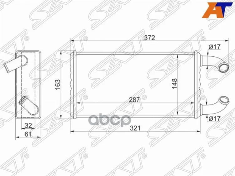 Радиатор Отопителя Салона Toyota EstimaLucidaEminaPrevia 92-99 Sat арт. ST-TYE1-395-0 (art.: 3920bdda02fc8) - 3920bdda02fc8