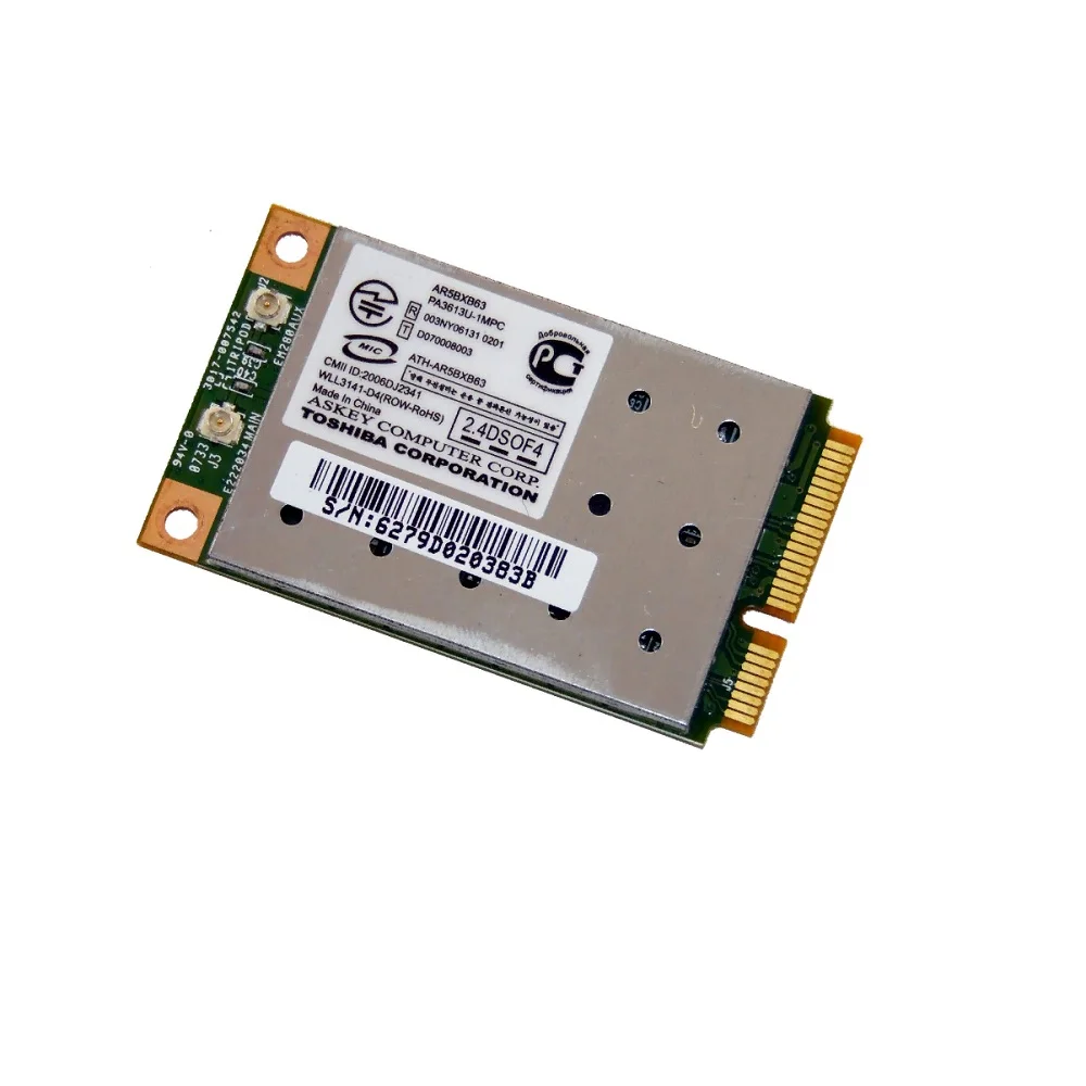 контроллер  WLAN Wi-Fi Atheros AR5BXB63 , PA3613U-1MPC 802.11 b/g