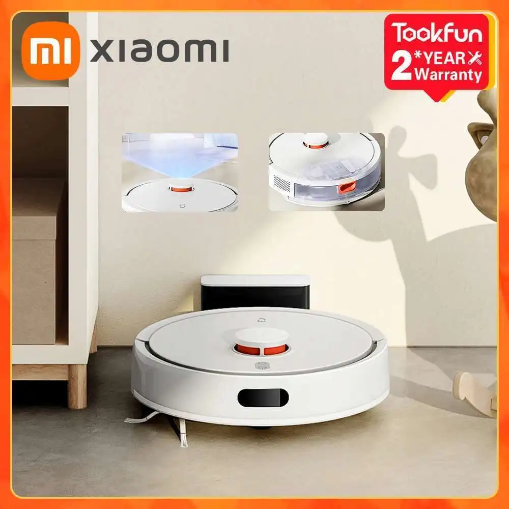 XIAOMI MIJIA Robot Vacuum Cleaners 3C Plus Enhanced Edition Pro C103 5000PA Suction Sweeping Washing Mop APP Smart Planned