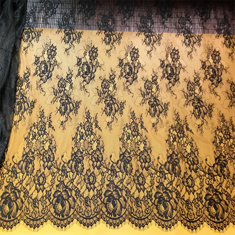 Кружевная отделка Шантильи свадебная вуаль декоративная ткань края для ресниц