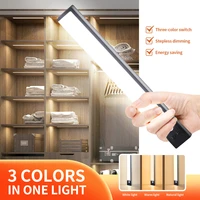 3 mode motion sensor cabinet light led smart lamp kitchen bedroom closets light rechargeable cabinet light ultra thin night lamp