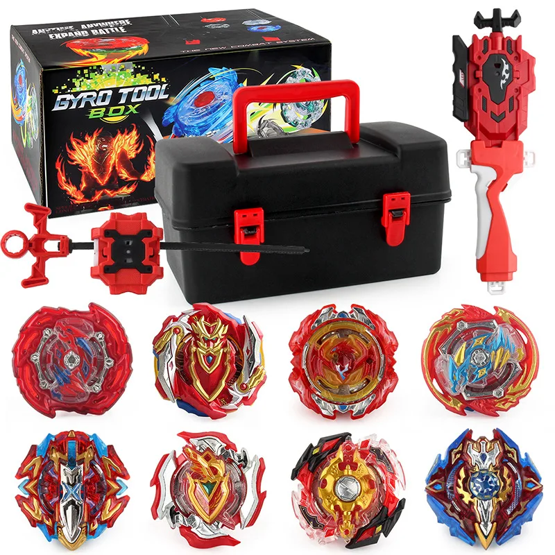 Фото Аксессуары для волчков, набор волчков BEYBLADE Gold BURST с пусковым устройством и портативной коробкой №4