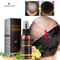 ginger hair growth serum spray fast hair growing liquid anti hair loss products scalp treatment damaged dry hair regrowth care