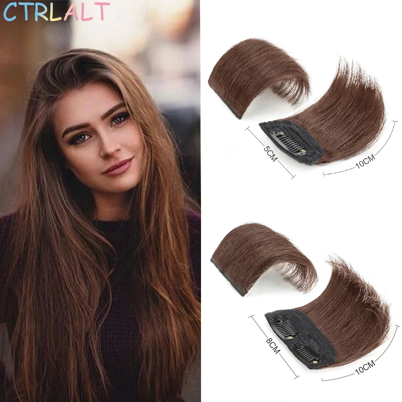 

CTRLALT Synthetic Short Straight Cushion Clips in Human Hair Extensions Fluffy Natural Hair Extensions Increase Hair Volume