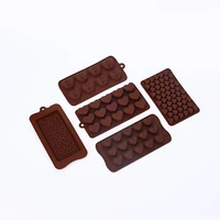 heart shape silicone moulds non stick chocolate candy mouldsilicone chocolate mould moldes reposter%c3%ada baking accessories