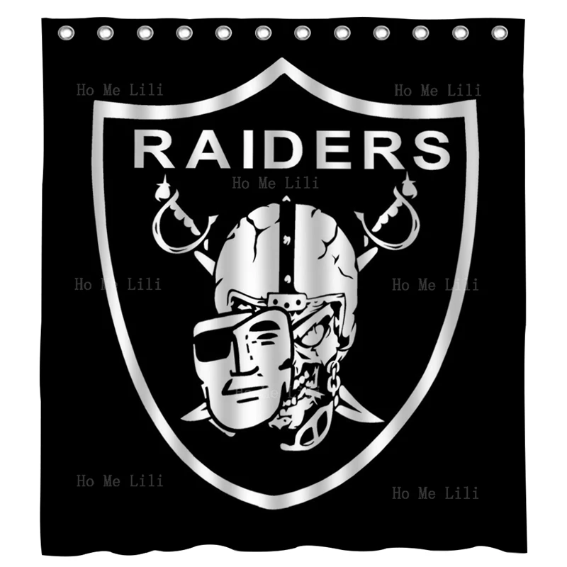 

Raider Logo Oakland Grateful Dead Syf Steal Your Face Skull And Lightning Bolt Shower Curtain By Ho Me Lili With Hooks
