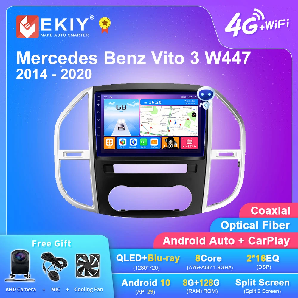 

EKIY T7 For Mercedes Benz Vito 3 W447 2014 - 2020 Car Radio Multimedia Video Player Navigation GPS No 2din