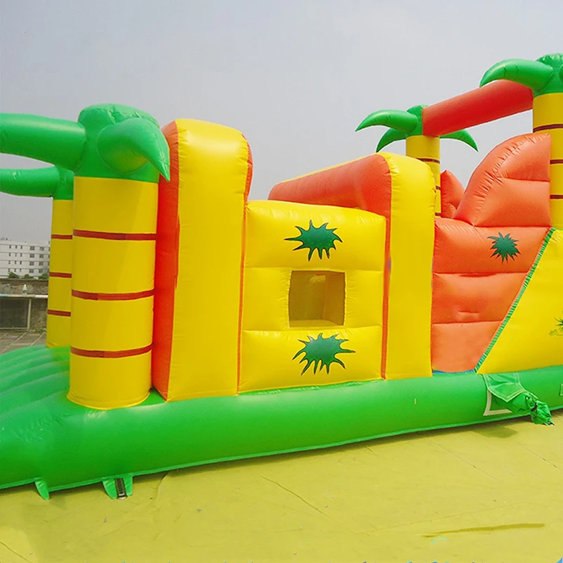 

Children's outdoor playground inflatable obstacle course inflatable bounce house for sale