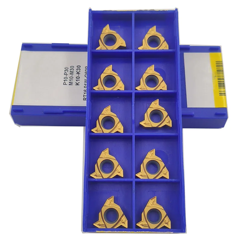 

10 шт. Резьбовая токарная вставка 16ER G60 1,5 мм-3,0 Φ YBG201, карбидные вставки для резьбы Miliing