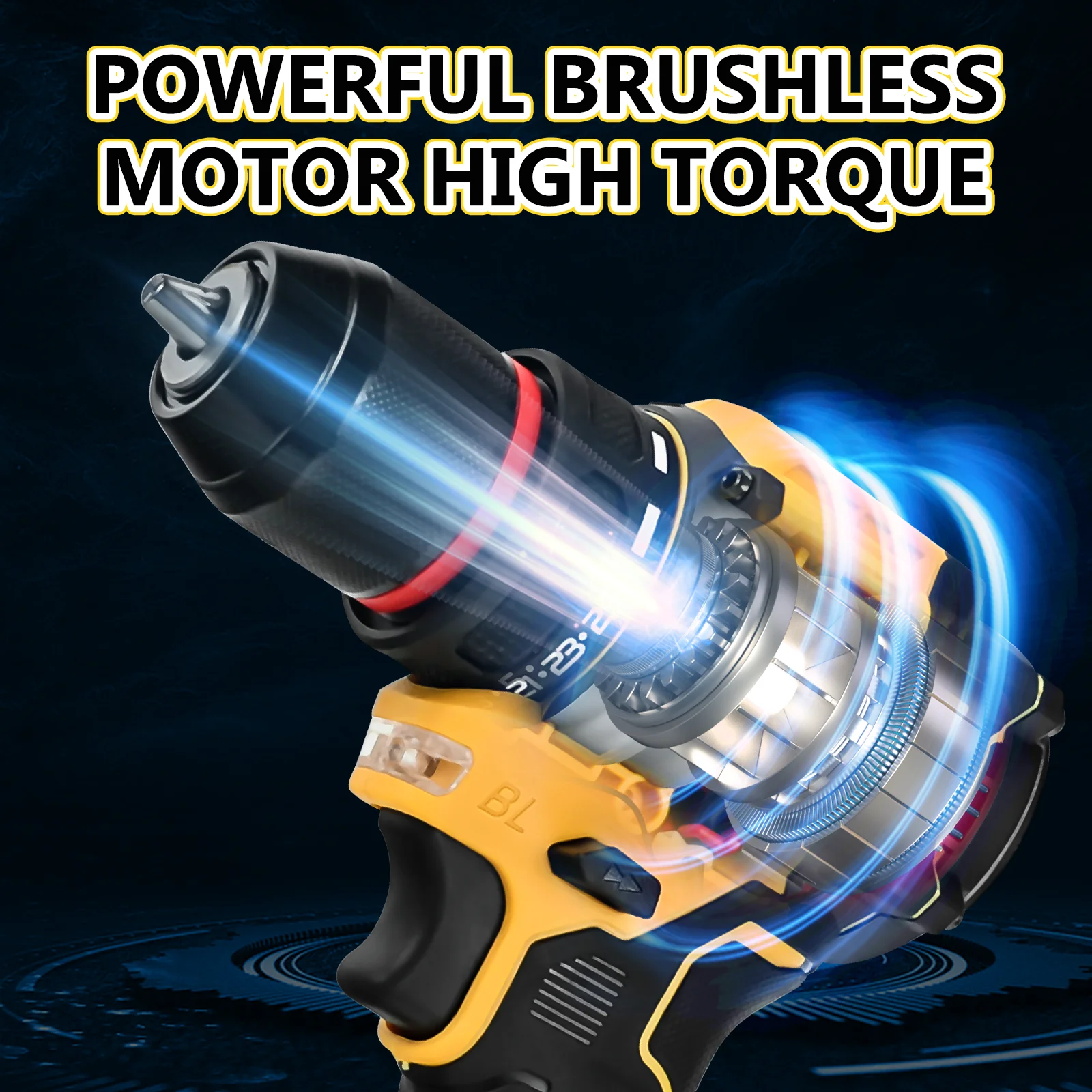 Набор беспроводных дрелей Dewalt 24 шт. с бесключевым патроном 3/8 дюйма 60 нм 25 + 1