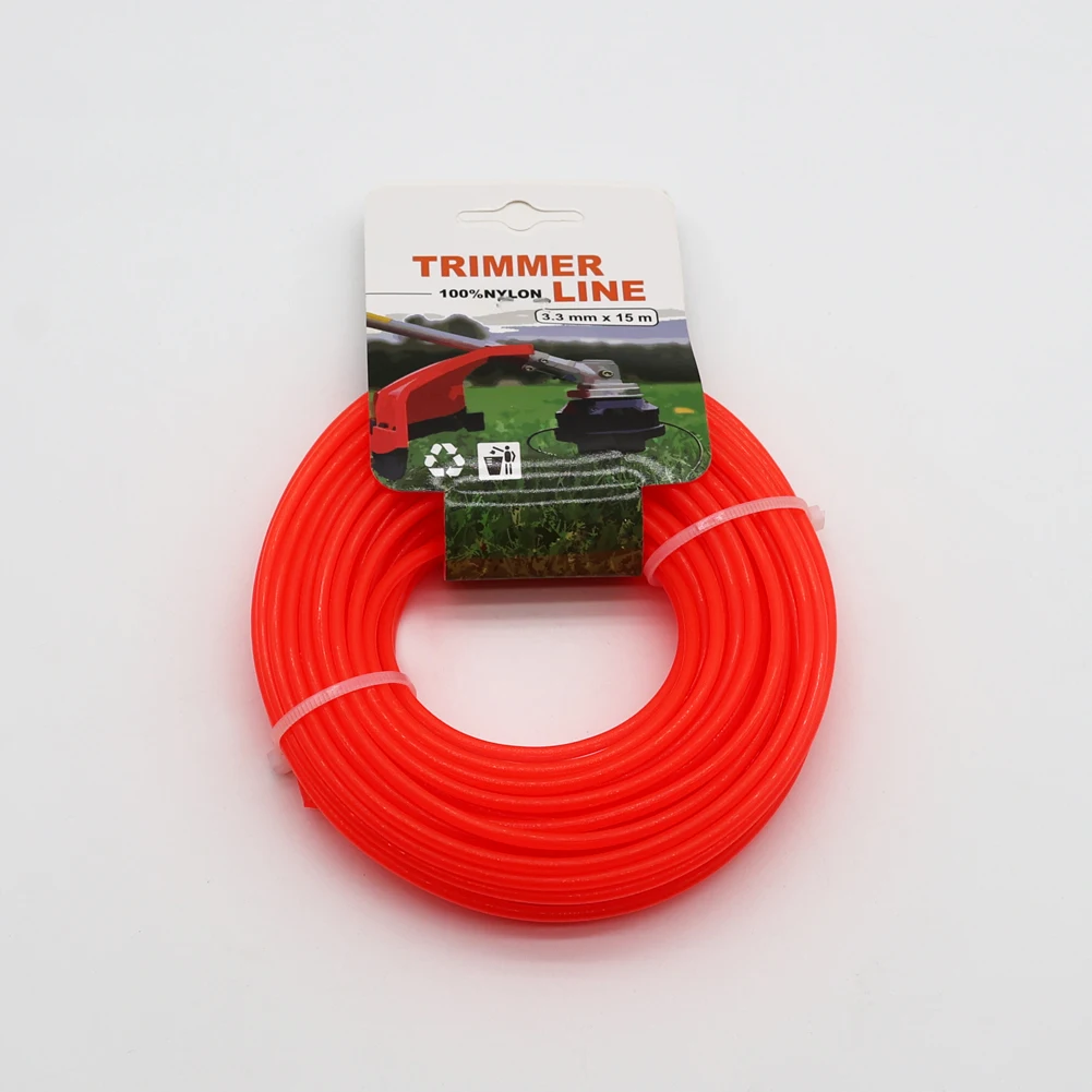 15 м * 2 4 мм нейлоновый триммер для травы веревка кусторез триммерная леска