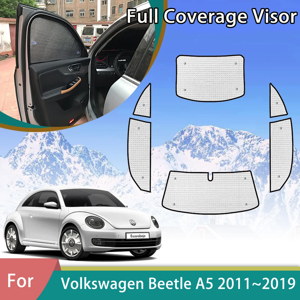 

Car Full Coverage Sunshade For Volkswagen VW Beetle A5 Coccinelle Maggiolino Fusca 2011~2019 Anti-UV Accessories Window Sunvisor