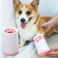 pet paw cleaner cup cat foot dog legs clean brush portable wash puppy kitten dirty paw soft silicone pet grooming cleaning tools