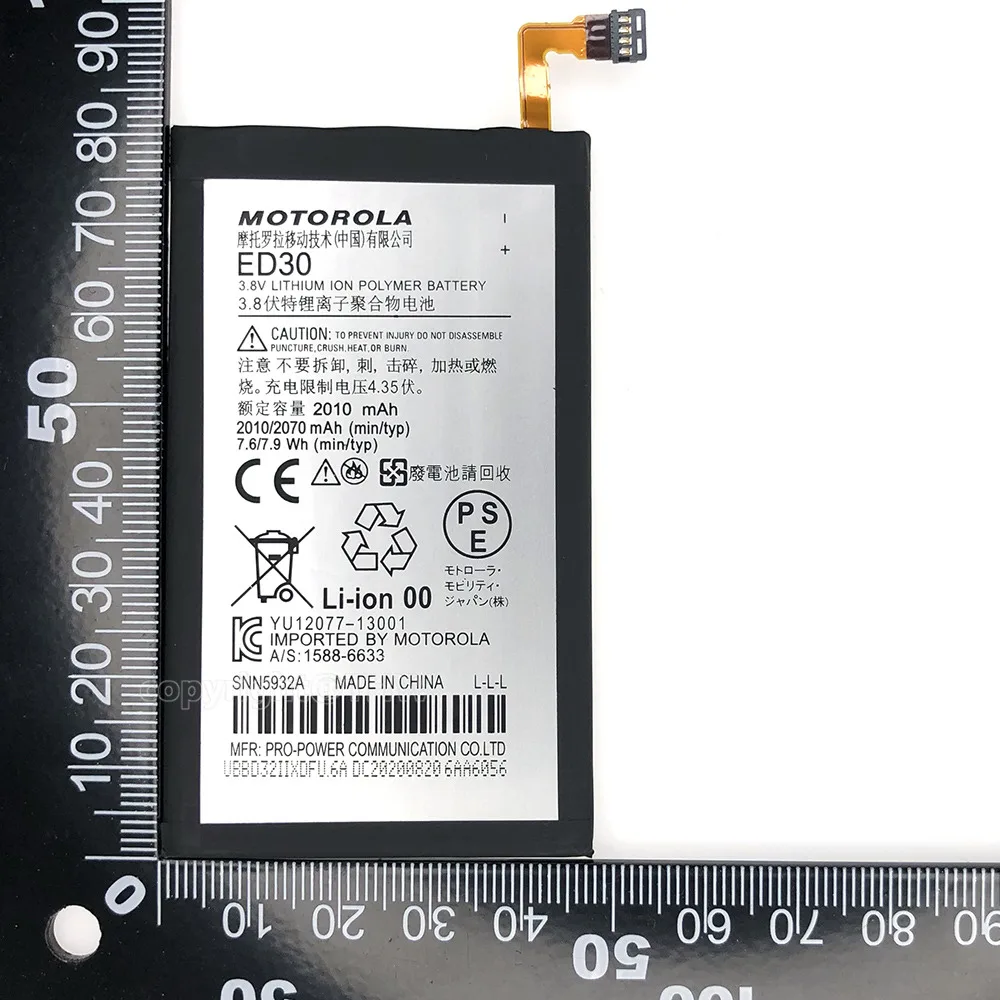 Original Motorola 2010mAh ED30 Battery For Moto G G2 XT1028 XT1032 XT1033 XT1034 XT1068 Phone High Quality Battery +Free Tools