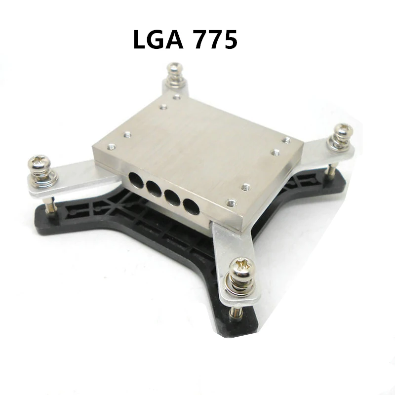 

KOOLASON For Intel LGA 775 HTPC MINI-ITX Computer 4 Holes 6mm Heat Sink Radiator Cooler Heatpipe Fanless Aluminum Mute Block