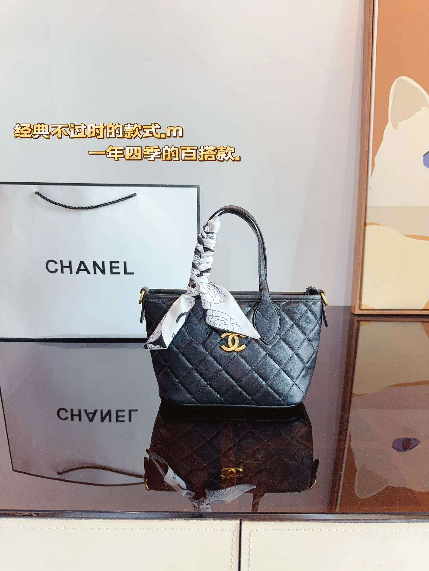 Сумки на плечо Chanel Женская новая сумка высокое качество через Кожаная мода