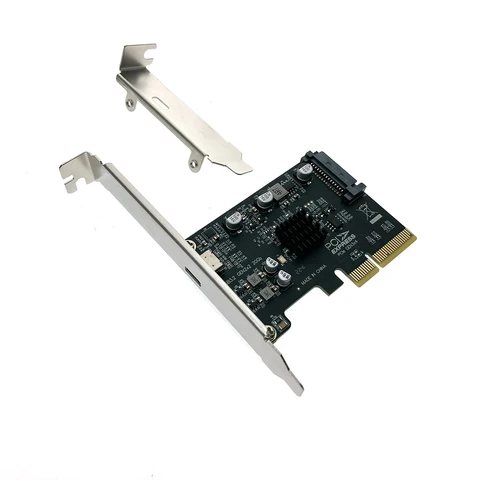 Контроллер PCI-E Espada, USB 3.2 Gen2x2 20Gbps Type-C, модель PCIeUASM3242 - изображение