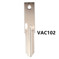 10pcs vac102 car remote key uncut blade for renault megan modus clio modus kangoo logan sandero duster car alarm