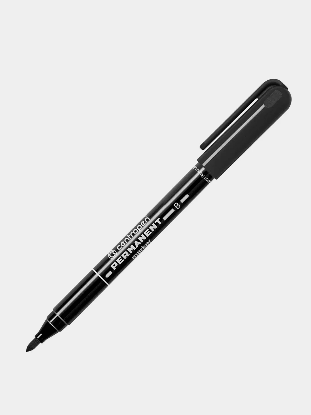 Маркер перманентный с круглым наконечником, черный, Centropen, 2 мм | ⚡ ...