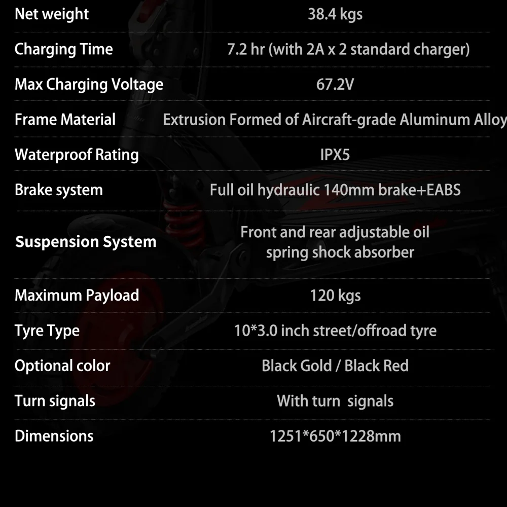 Предварительная продажа KB Wolf Warrior X King GT 10-дюймовый 60В 28ач аккумулятор Двойной