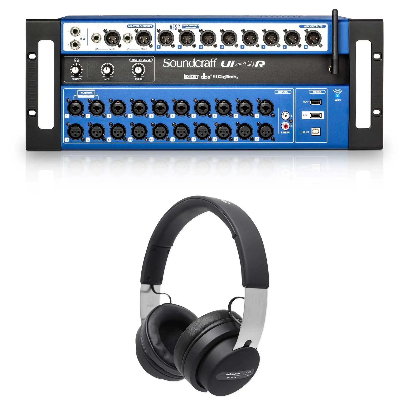 

BJ QUALITY Soundcraft Ui24R + Lenov Tab M10