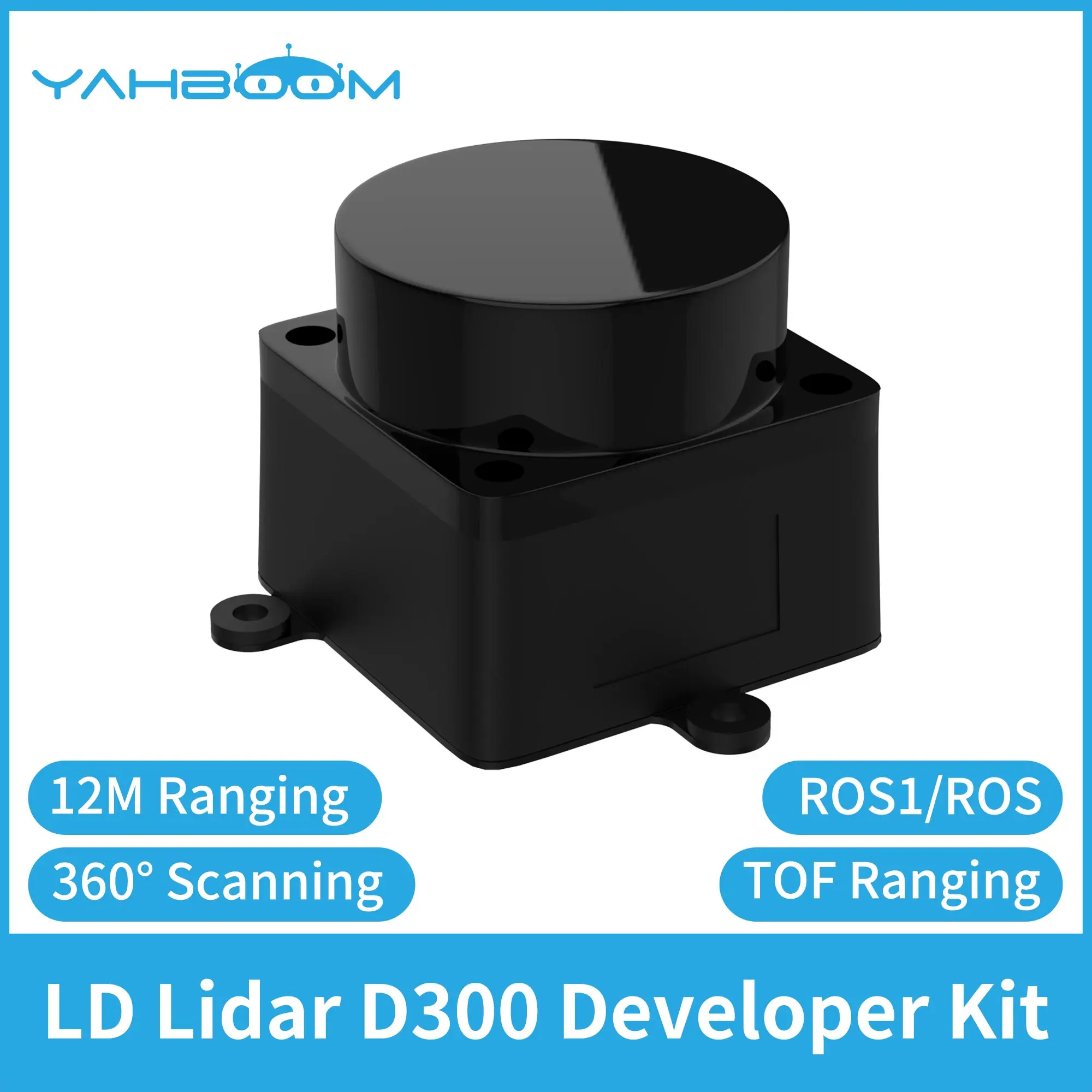 LD06 Lidar LD19 D300 Portable 360° DTOF Laser 3D Scanner 12M Range Support ROS ROS2 Raspberry Pi Jetson Robotics Mapping Avoid