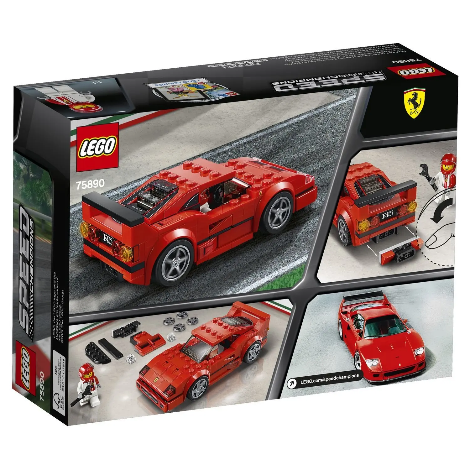 Конструктор LEGO Speed Champions 75890 Ferrari F40 Competizione