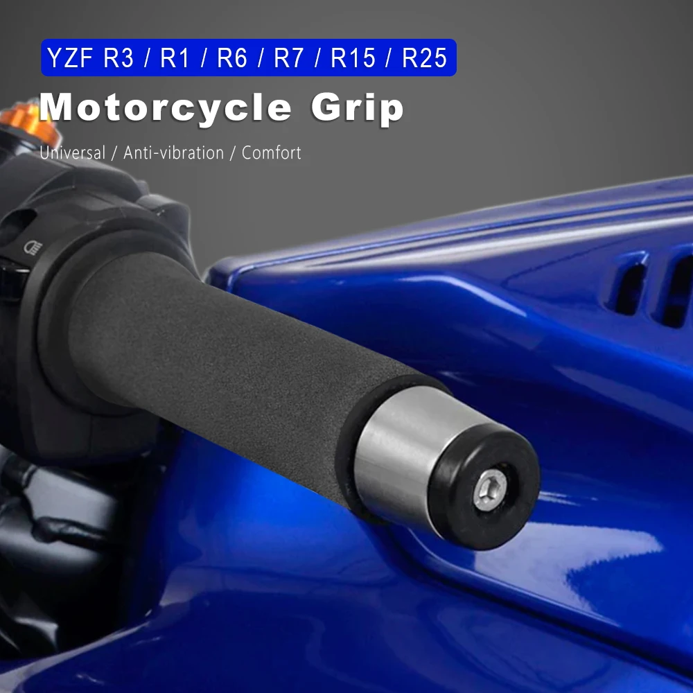 

Handle Grip Anti Vibration Motorcycle Grips For Yamaha YZF R3 R1 R1M R1S R6 R6S R7 R125 R25 R15 V2 V3 V4 R15S R15M 1999-2022