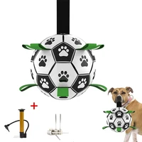 dog soccer ball toys educational interactive puppy toys pet training agility chew rubber ball toy for medium small dogs supplies