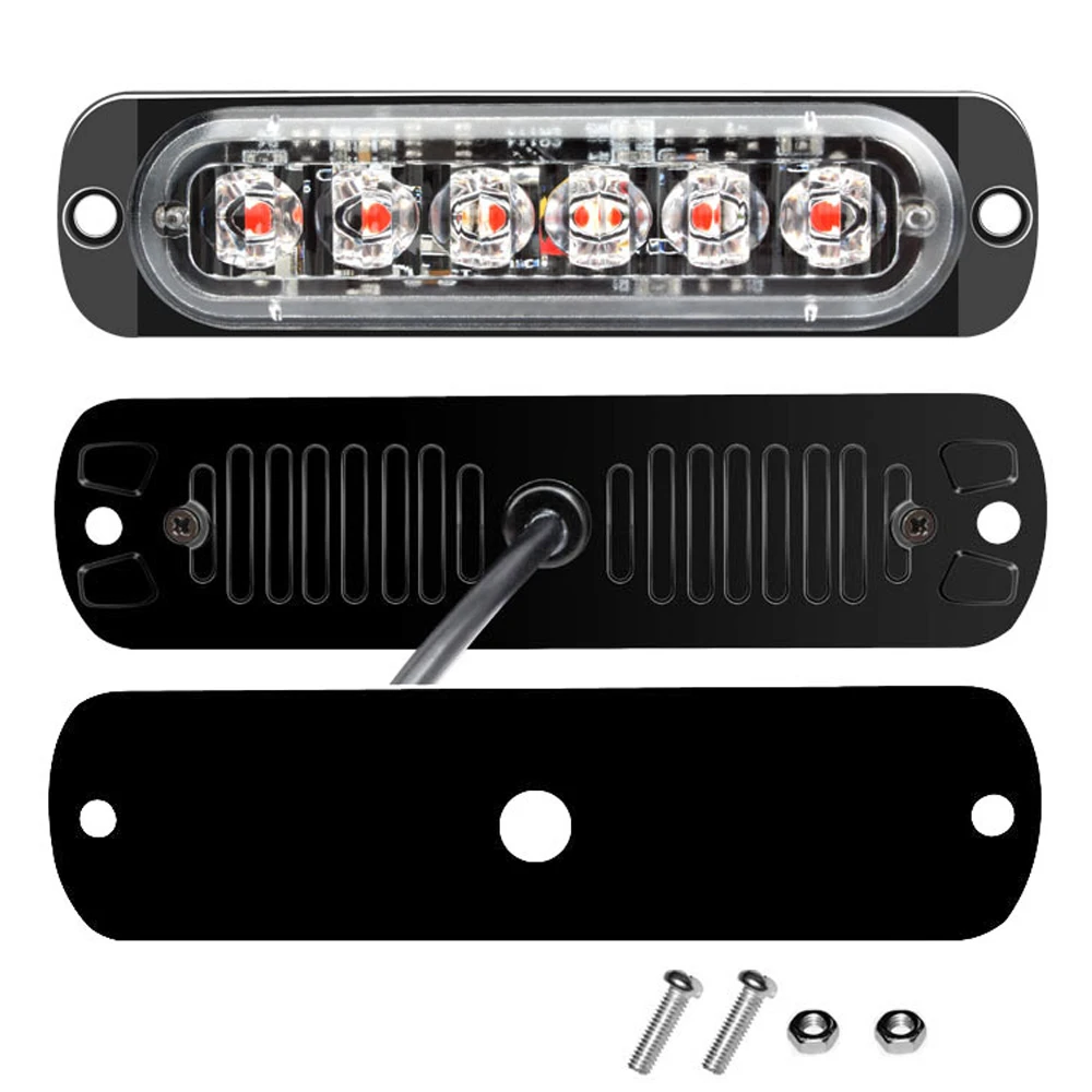4x6 светодиодный стробоскоп боковые сигнальные огни Решетка мигающий свет для