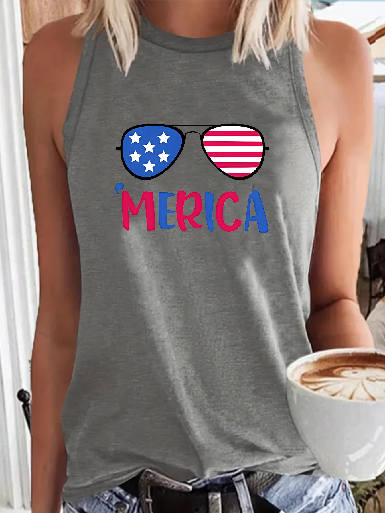 Солнцезащитные очки Merica с принтом флага модная забавная спортивная женская