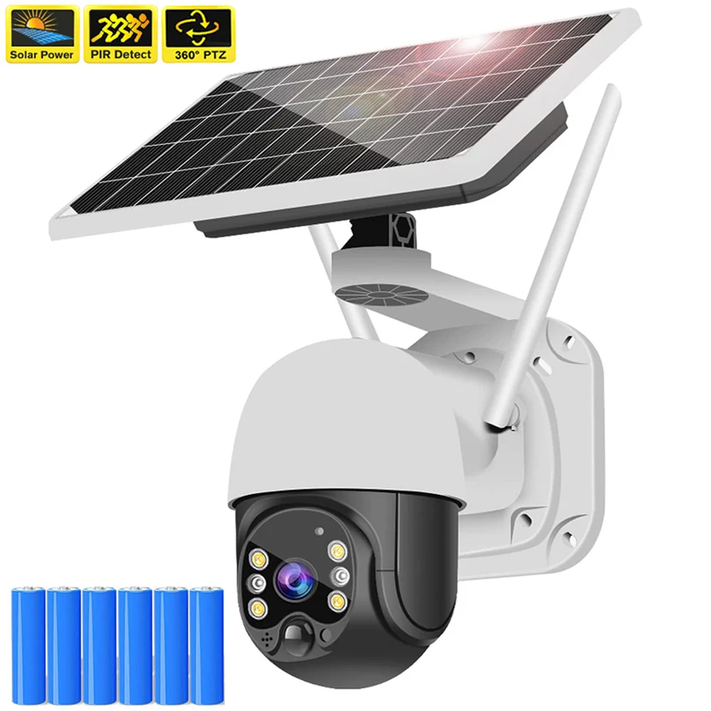

Беспроводная IP-камера видеонаблюдения HD, 3 Мп, Wi-Fi, на солнечной батарее