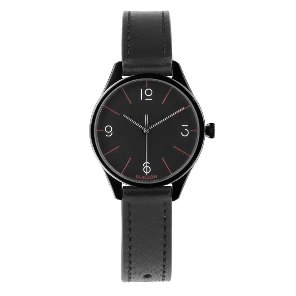 Часы сделанные в Великобритании Paulin Geo Mini B (черный цвет) аналоговые кварцевые
